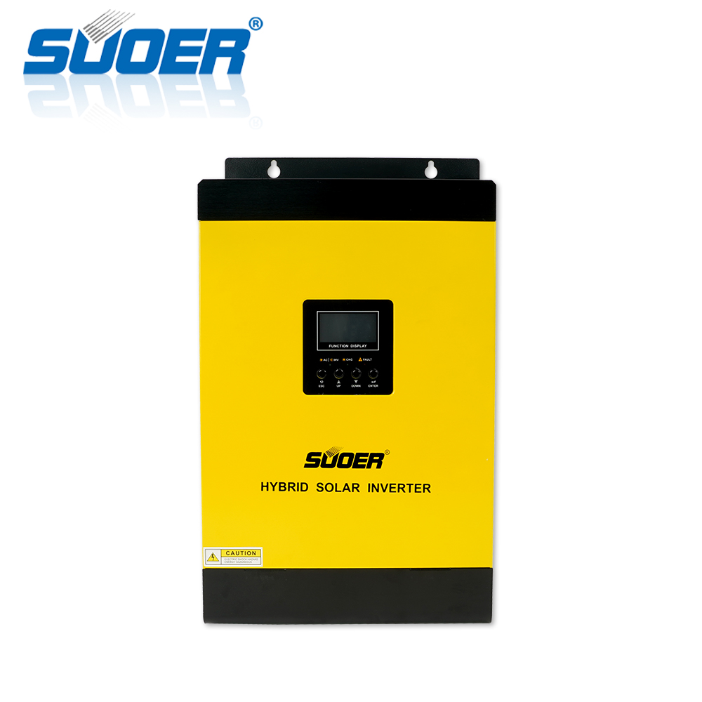 Suoer 24V 230V 3000VA MPS-3K-24 high frequency 3KW inverter MPPT charger top quality off grid inverter hybrid solar power inverter